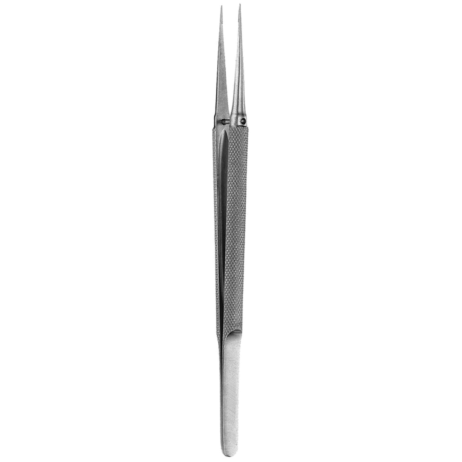 O'gawa Tying Forceps, Smooth, 0.5 Mm Platform, 0.3 Mm Gap At Heel Of Platform, 4 1/2" (11.0 Cm), Angled